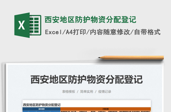 2022西安地區(qū)防護物資分配登記免費下載