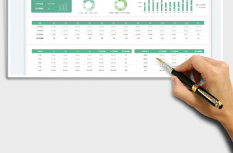 2022KPI指標年度試算分解表免費下載