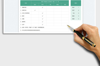 2022培训课程评估表免费下载