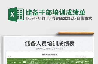 2022儲備干部培訓(xùn)成績單免費下載