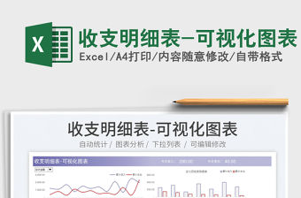 2022收支明細(xì)表-可視化圖表免費(fèi)下載