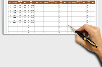 2022水果店日銷售額統(tǒng)計(jì)表免費(fèi)下載