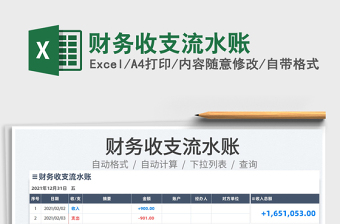 2022財(cái)務(wù)收支流水賬免費(fèi)下載
