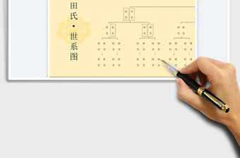 2022寶塔式族譜世系圖免費(fèi)下載