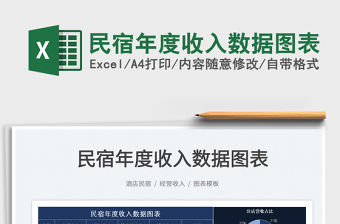 2022民宿年度收入數據圖表免費下載