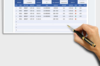 2022財務記賬本免費下載