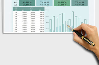 2022年度收支數據統計表免費下載