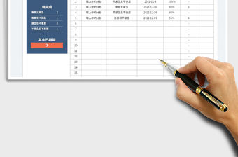 2022工作計(jì)劃表-四象限管理免費(fèi)下載