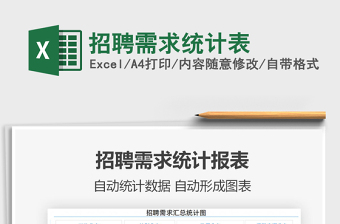 2022招聘需求統(tǒng)計(jì)表免費(fèi)下載