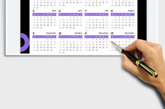 2022年日歷日程-新年工作計劃表