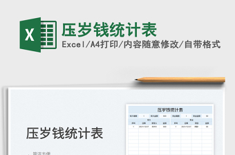 2022壓歲錢統(tǒng)計(jì)表免費(fèi)下載