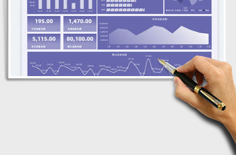 2022每日銷售收入登記表-可視化圖表免費下載