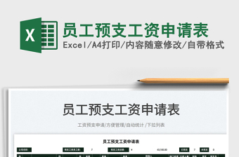 2022員工預(yù)支工資申請(qǐng)表免費(fèi)下載