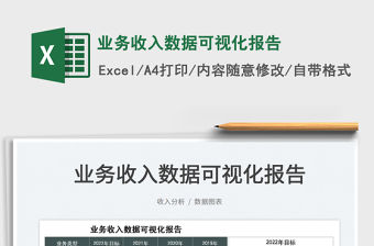 2022業務收入數據可視化報告免費下載