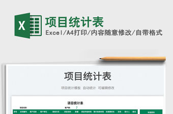 2022項目統(tǒng)計表免費下載