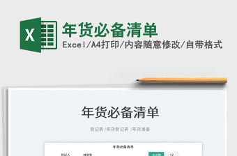 2022年貨必備清單免費(fèi)下載