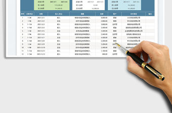 2022店鋪收入支出明細表免費下載