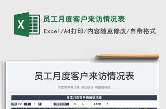 2022員工月度客戶來訪情況表免費(fèi)下載