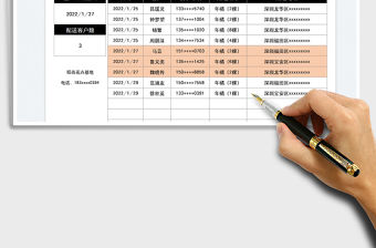 2022新年花卉配送登記表免費下載