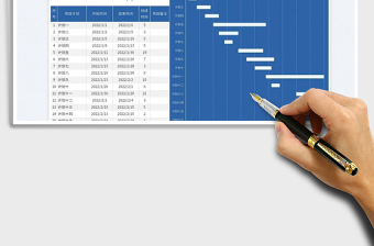 2022项目进度甘特图免费下载