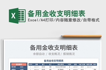2022備用金收支明細(xì)表免費(fèi)下載