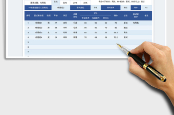 2022面試登記管理表免費(fèi)下載