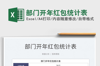 2022部門開年紅包統(tǒng)計(jì)表免費(fèi)下載