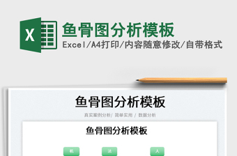 2022魚骨圖分析模板免費(fèi)下載