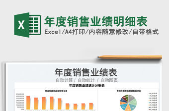 2022年度銷售業績明細表免費下載