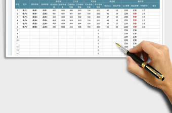 2022產(chǎn)品存儲(chǔ)一覽表免費(fèi)下載
