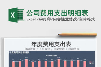 2022公司費用支出明細表免費下載