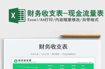 2022財務收支表-現(xiàn)金流量表免費下載