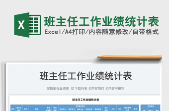 2022班主任工作業(yè)績統(tǒng)計表免費(fèi)下載