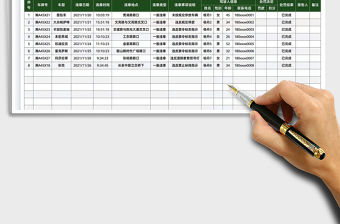 2022車輛違章處罰登記表免費下載