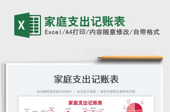 2022家庭支出記賬表免費下載