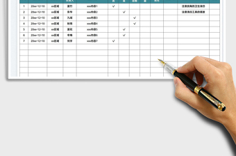 2022環(huán)境衛(wèi)生檢查記錄表免費(fèi)下載