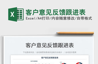 2022客戶意見反饋跟進表免費下載