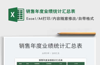 2022銷售年度業(yè)績統(tǒng)計匯總表免費下載
