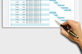 2022項目進度管理甘特圖免費下載