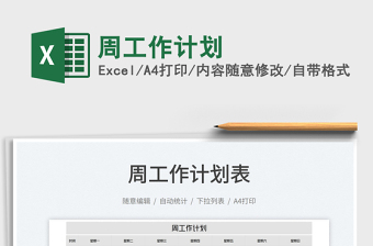 2022周工作計劃免費下載
