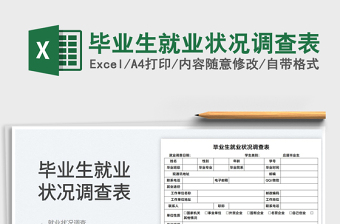 2022畢業(yè)生就業(yè)狀況調(diào)查表免費下載