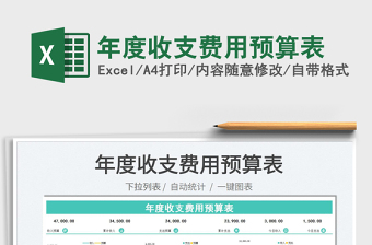 2022年度收支費(fèi)用預(yù)算表免費(fèi)下載