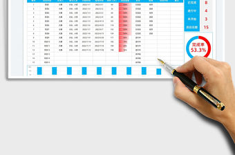 2022工作項目推廣情況進度表免費下載