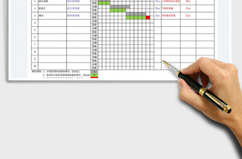 2022每周工作計劃進度表免費下載