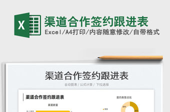 2022渠道合作簽約跟進表免費下載