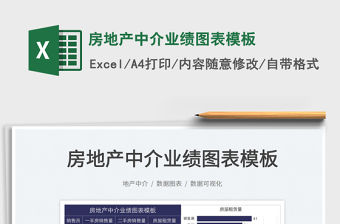 2022房地產中介業績圖表模板免費下載