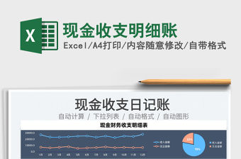 2022現金收支明細賬免費下載