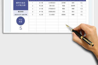 2022幼兒園年終文藝匯演計劃表免費(fèi)下載