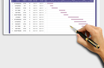 2022工作进度表免费下载