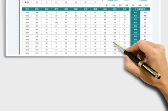 2022期末考試成績表（帶分析圖表）免費下載